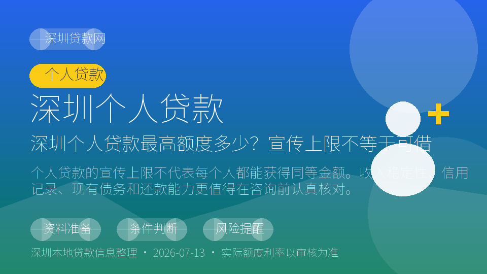 深圳个人贷款内容配图
